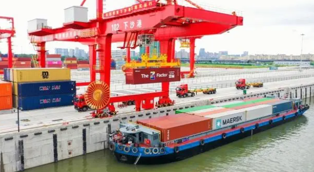 杭州下沙港开港，，，以外内贸海运集装箱营业为主